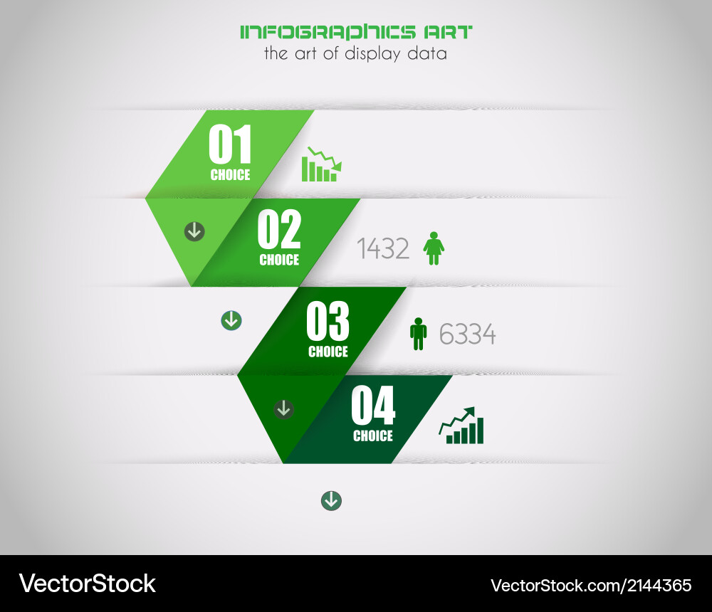 Infographics concept to display your data vector image