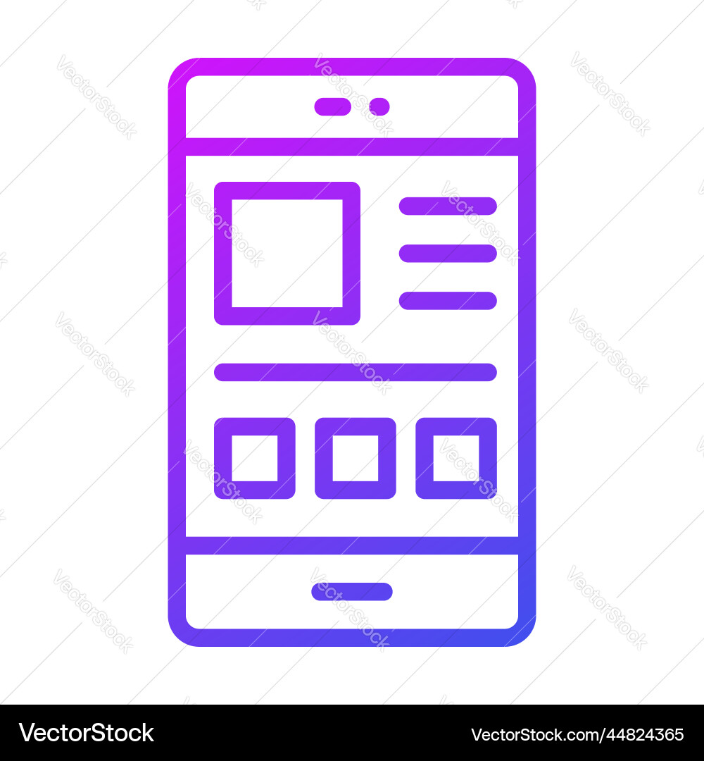 Layout icon user interface as a simple sign vector image