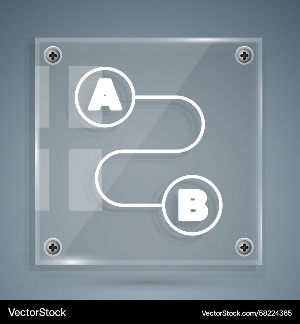 Route Location Icon - GPS Pointer Vector Image