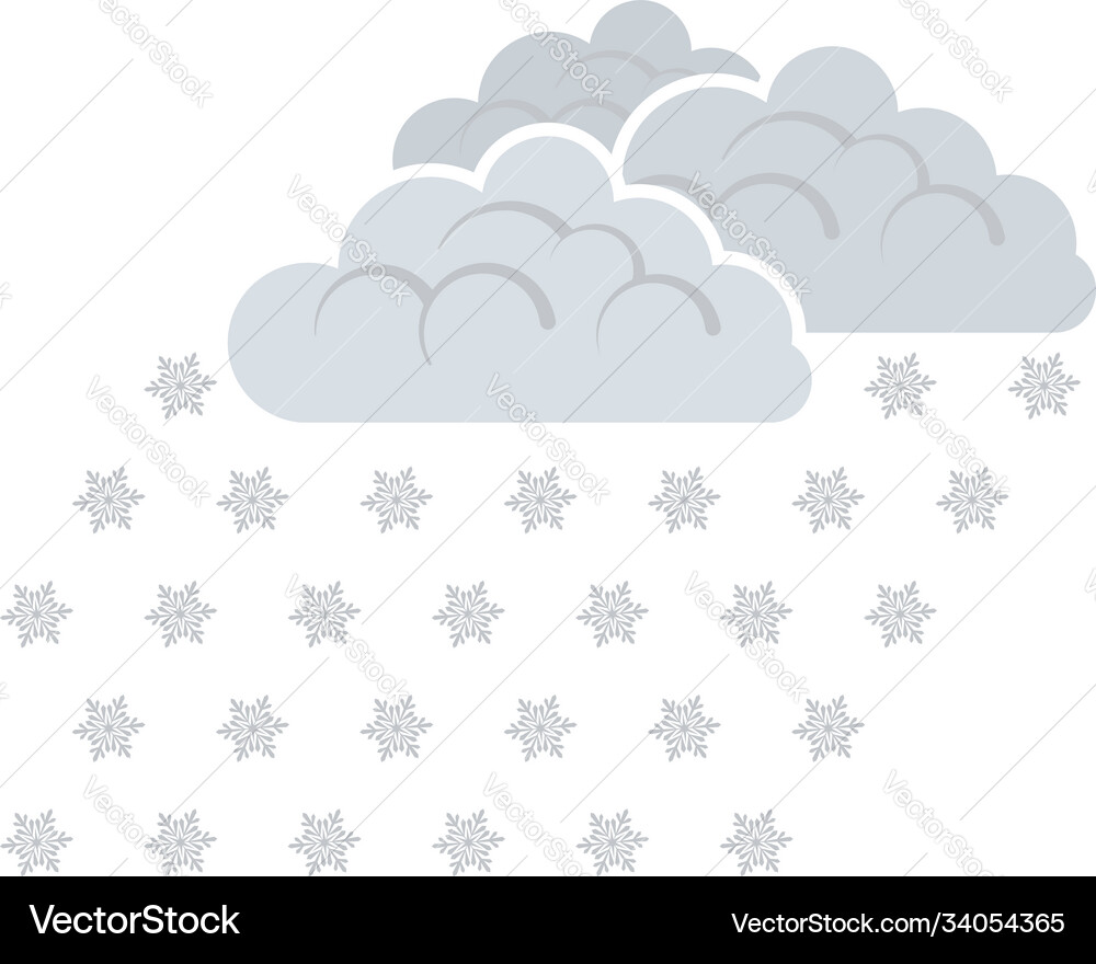 Snowfall icon Royalty Free Vector Image - VectorStock