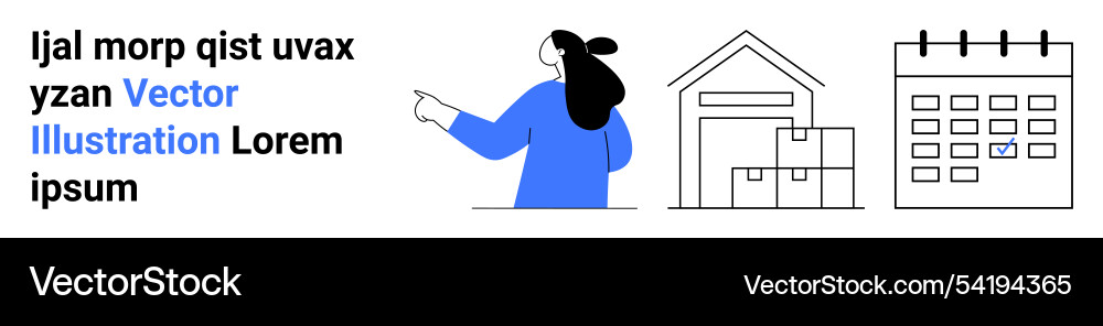 Warehouse management with pointer icon Vector Image