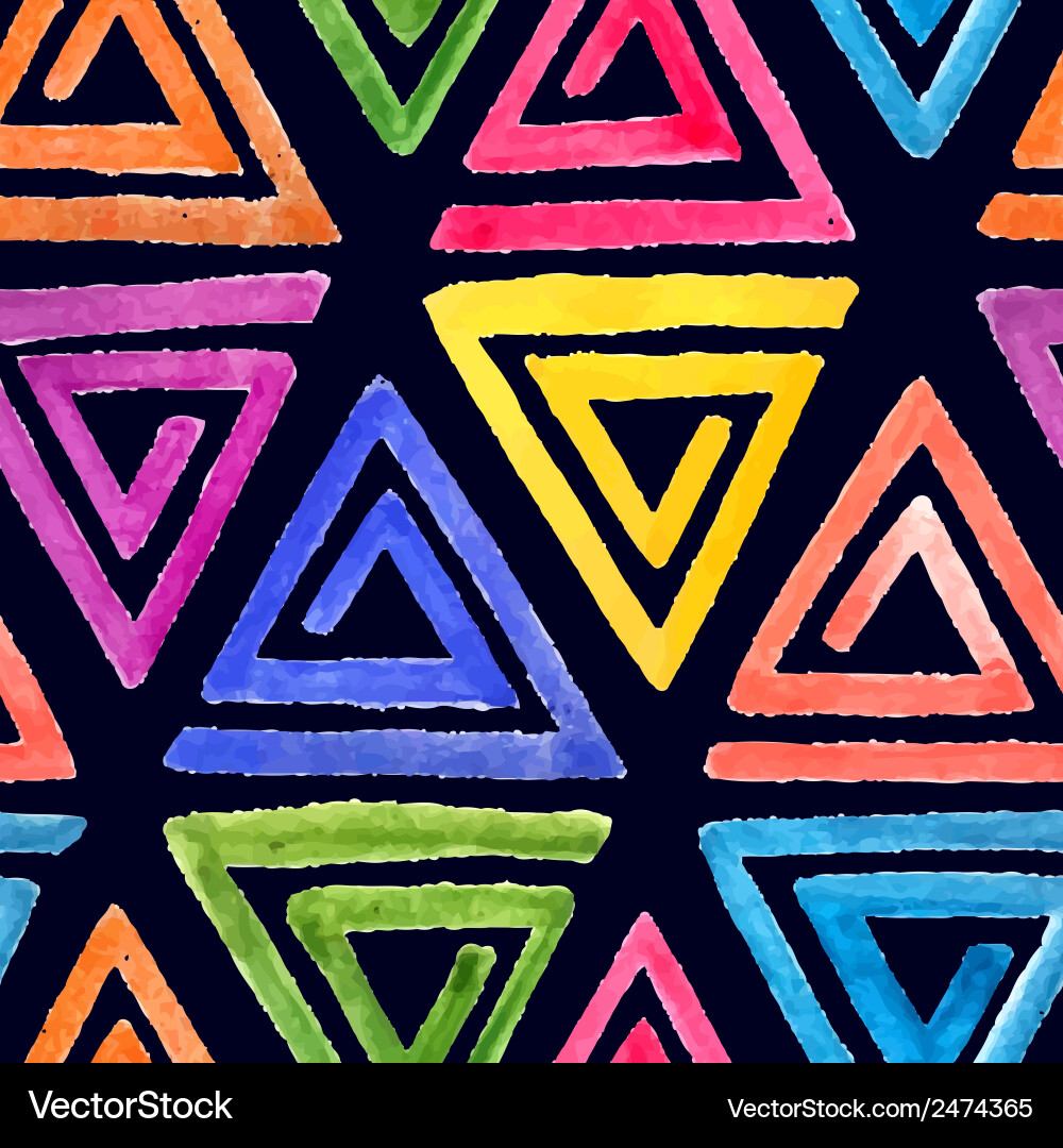 Watercolor Seamless Abstract Pattern vector image