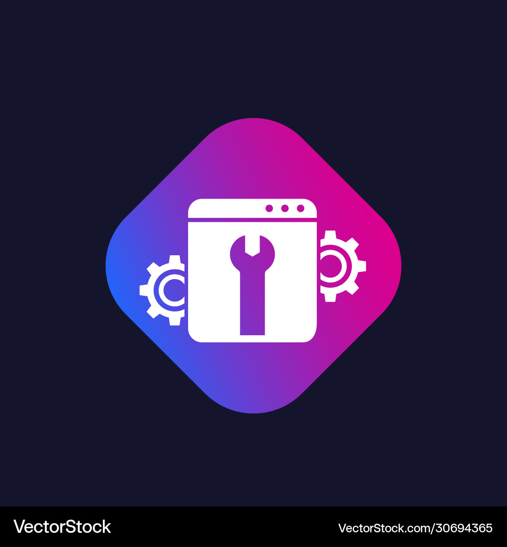 Web website optimization icon vector image