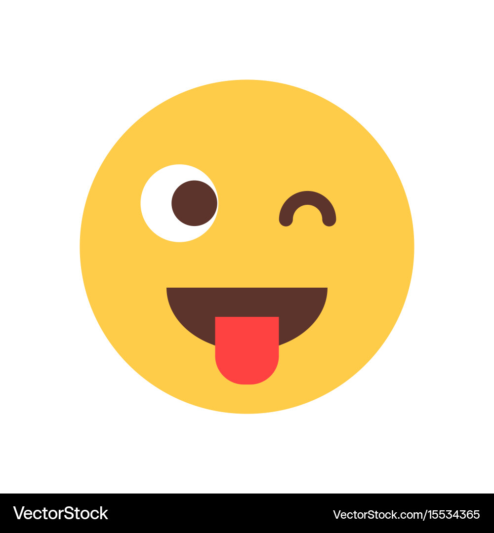 Yellow Smiling Emoji Face Cartoon Vector Image