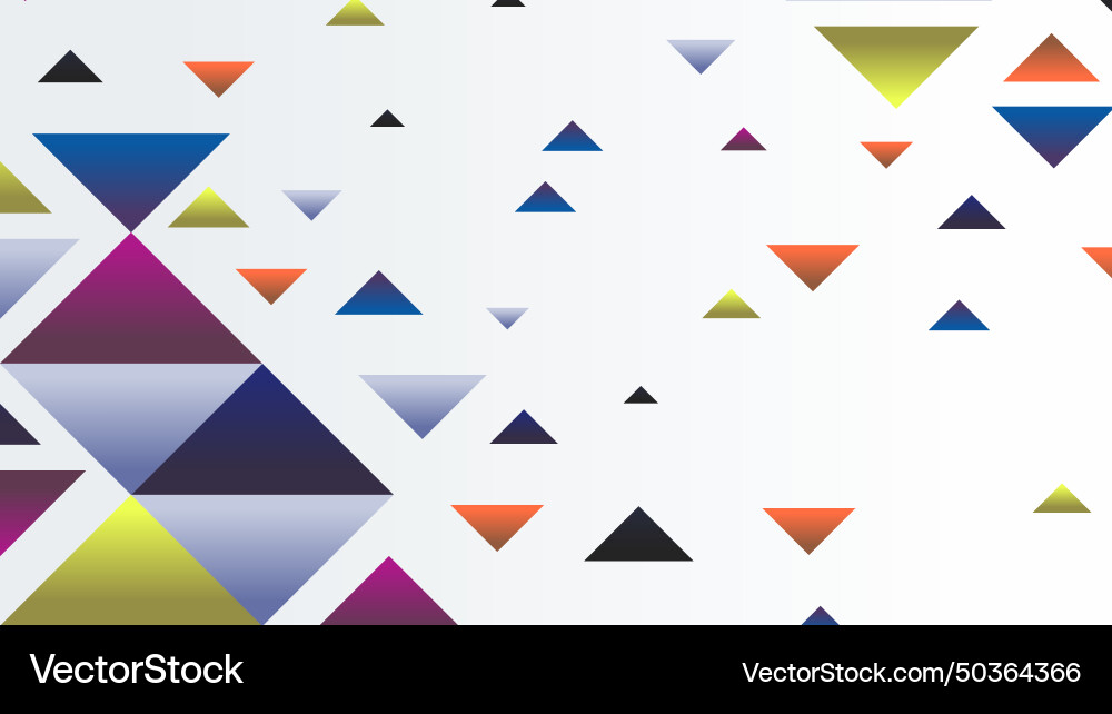 Abstract geometric shapes background with triangle Vector Image