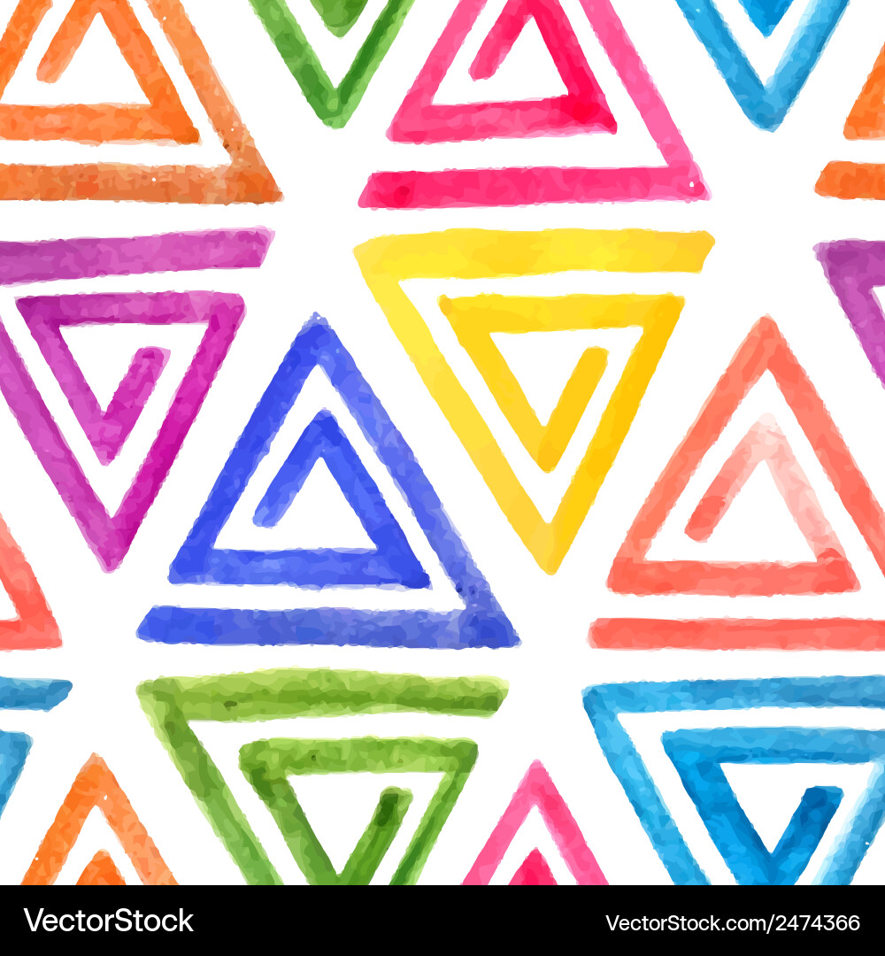 Abstract seamless watercolor pattern Royalty Free Vector