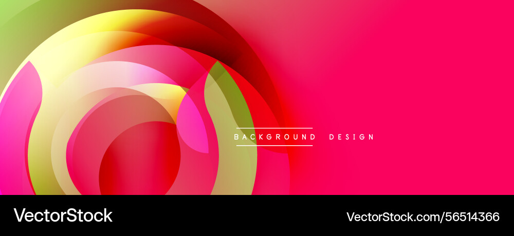 Abstract vibrant layers create dynamic circular Abstract vibrant layers create dynamic circular vector image
