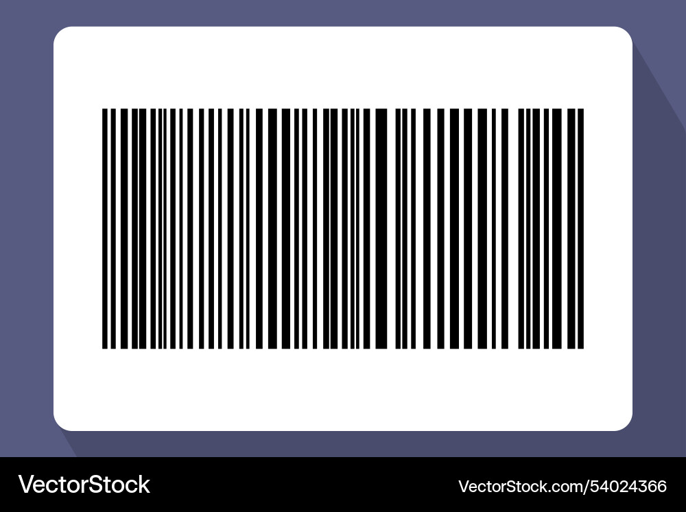 Barcode isolated on color background code stripes Barcode isolated on color background code stripes Vector Image