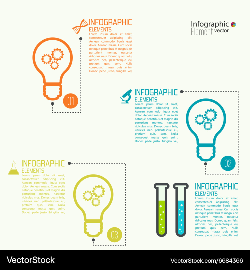 Comparative chart with templates for presentation vector image