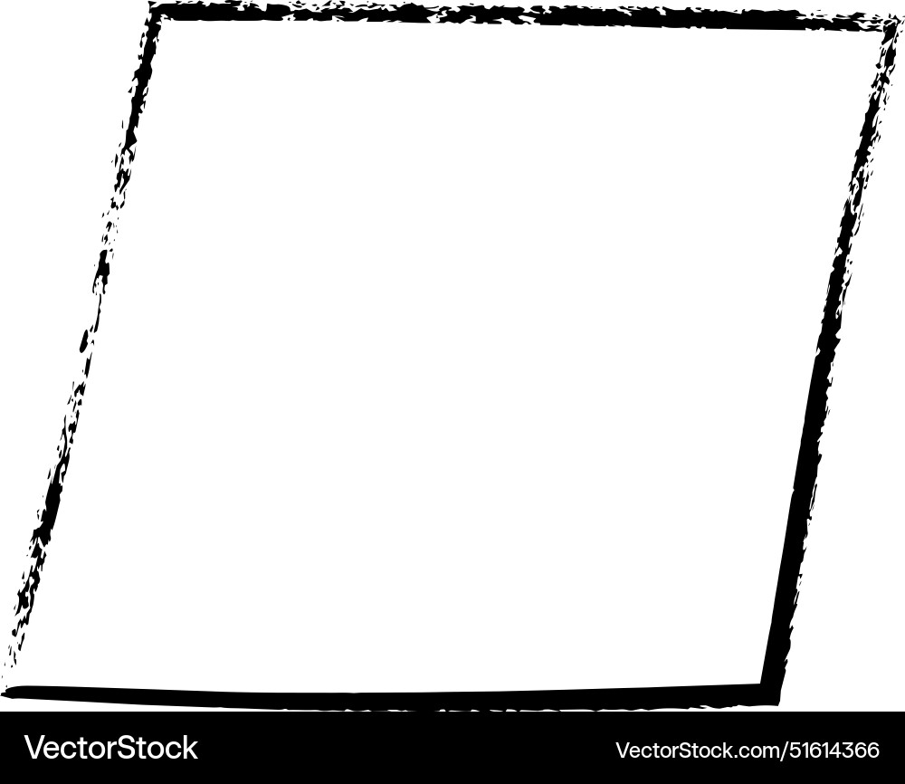 Frame parallelogram texture element outline Frame parallelogram texture element outline vector image