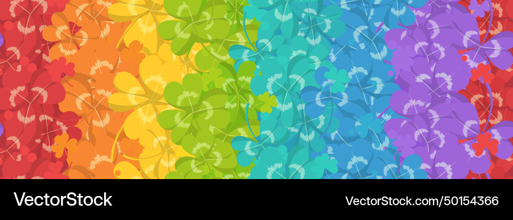 Stpatricks day seamless pattern with clovers Stpatricks day seamless pattern with clovers vector image