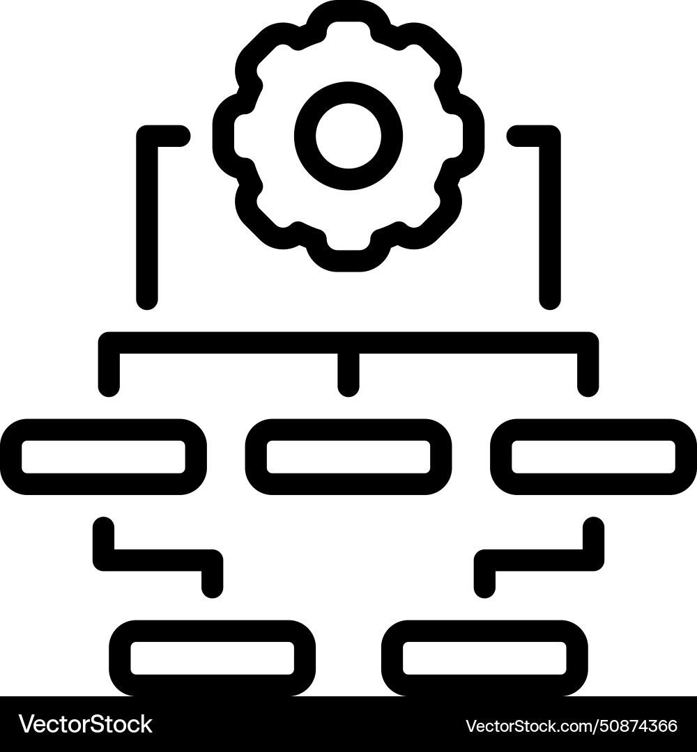 Workflow Vector Image