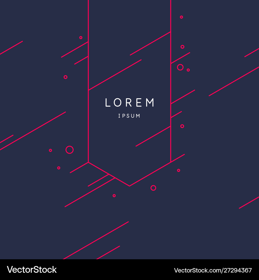 Abstract background with dynamic shapes vector image