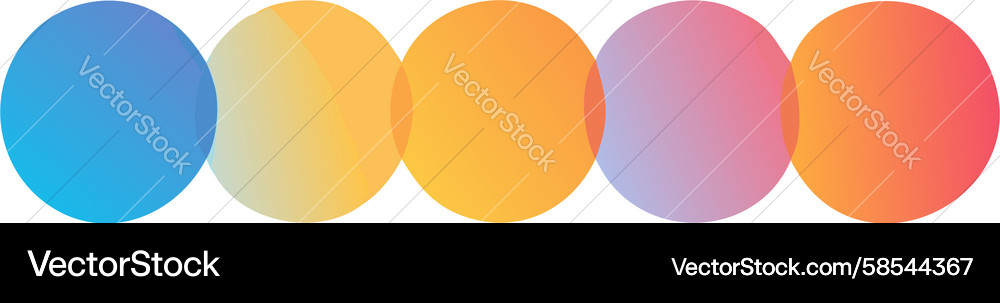 Gradient Circle Shapes - Abstract Vector Image