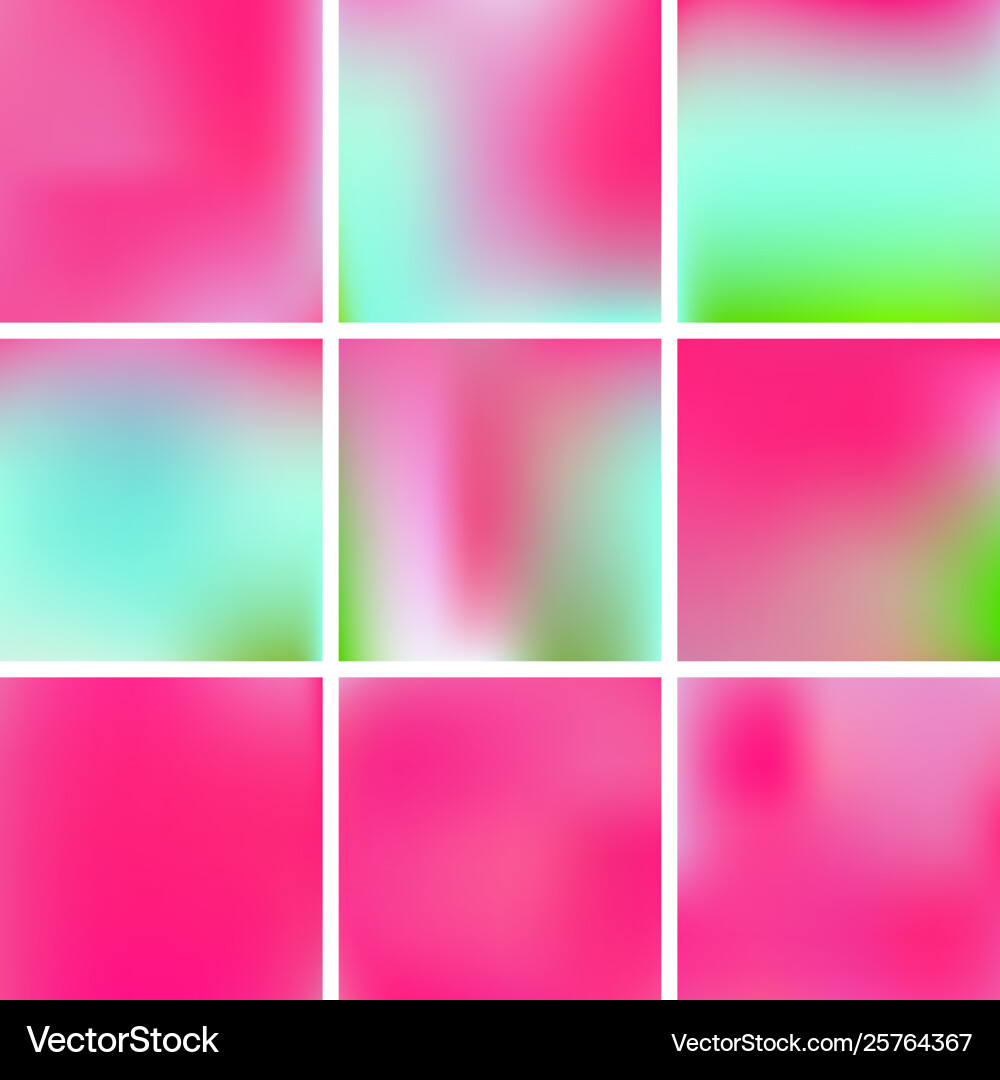 Gradient mesh painted in different colors Vector Image