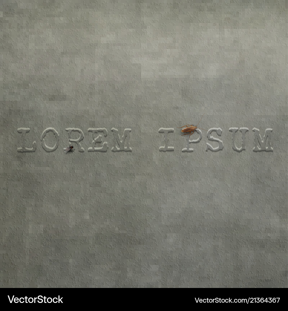 Grey Concrete Texture - Grunge Vector Image
