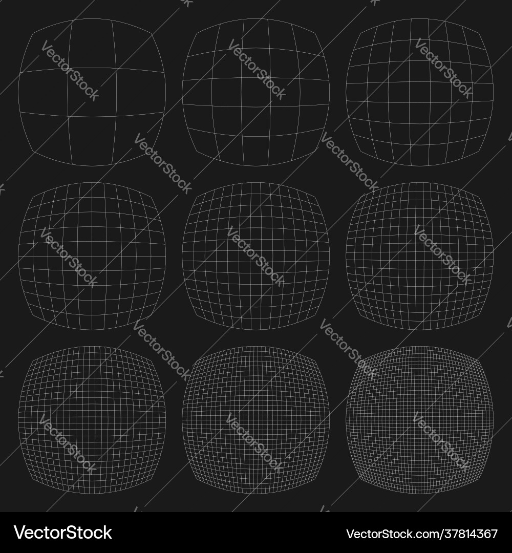 Grid mesh lattice grating with distort deform Grid mesh lattice grating with distort deform vector image