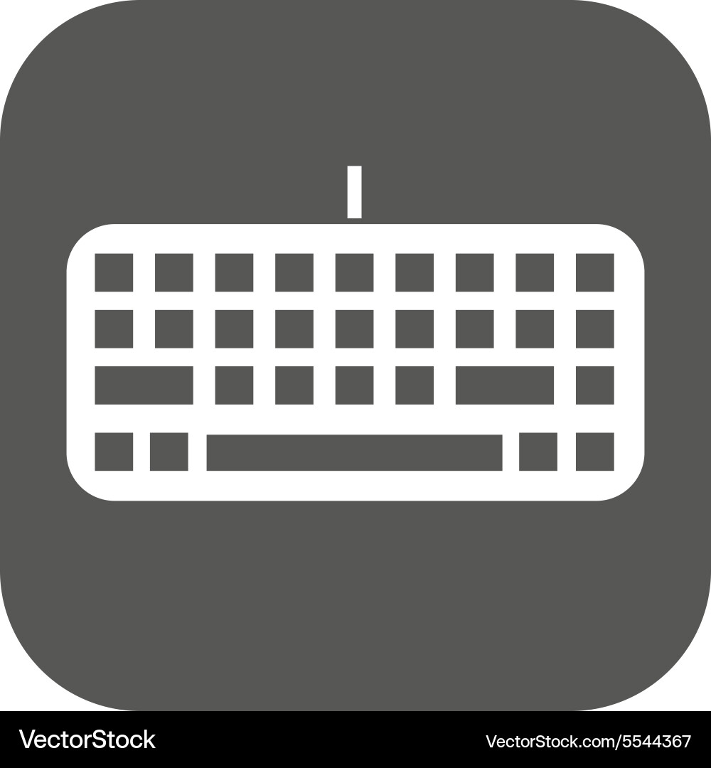 Keyboard icon keypad and input typing vector image