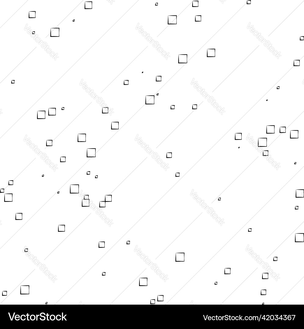 Random scattered squares pattern texture element Random scattered squares pattern texture element vector image