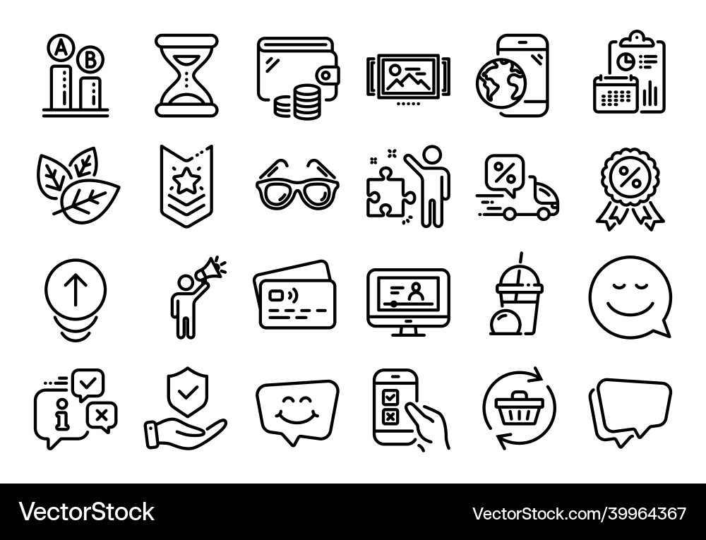 Set of mobile internet speech bubble Set of mobile internet speech bubble Vector Image