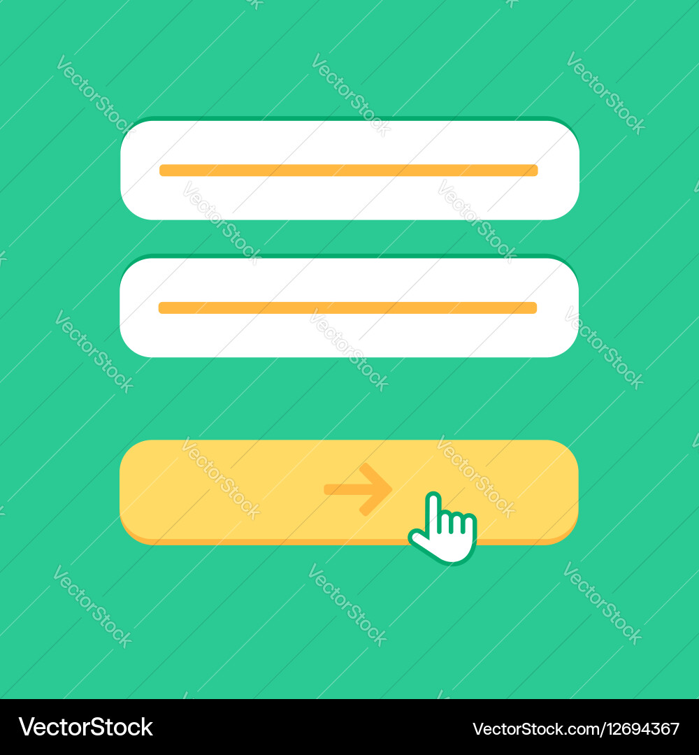 Web template of computer login form vector image