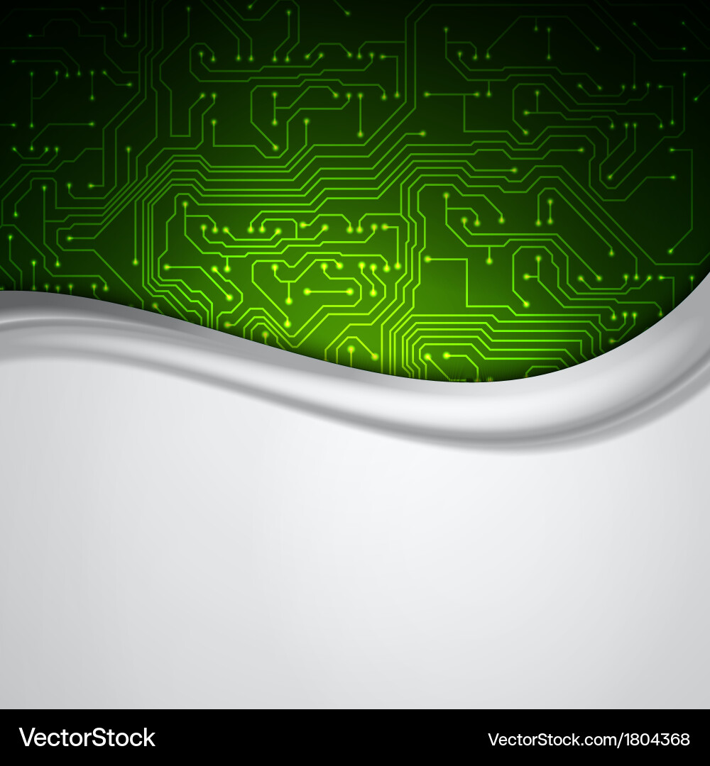 Background with circuit board texture vector image