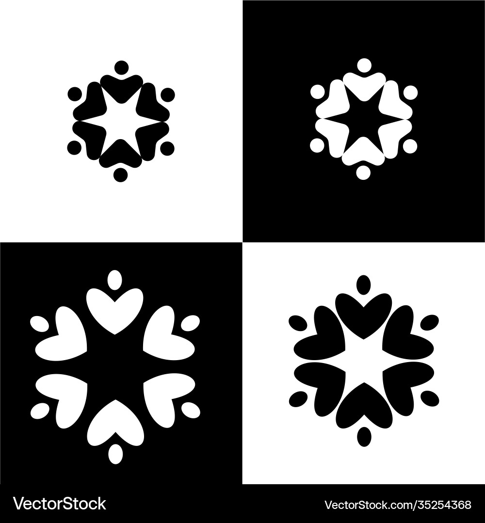 Kreis vereinigtes Community-Logo bringt Menschen toge Kreis vereinigtes Community-Logo bringt Menschen toge vektorbild