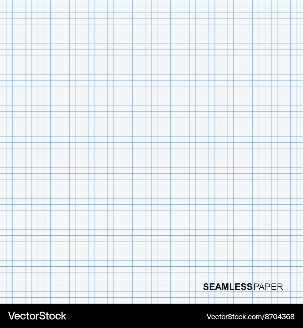 Seamless Squared Paper Pattern vector image
