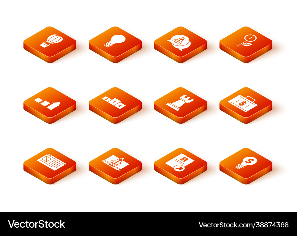 Set browser window startup project concept Vector Image