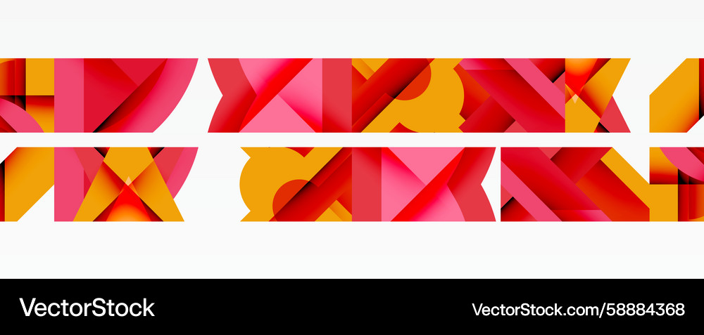 Vibrant Geometric Abstract Vector Image
