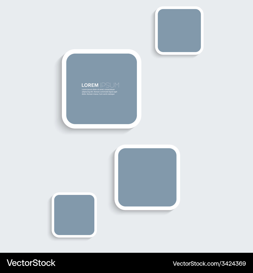 Abstract background with blue plastic rectangular Vector Image