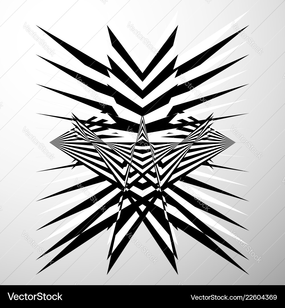 Abstract crumpled distorted shape geometric edgy Abstract crumpled distorted shape geometric edgy vector image