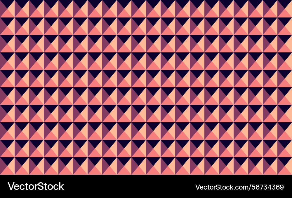 Abstract geometric pattern with repeating pink vector image