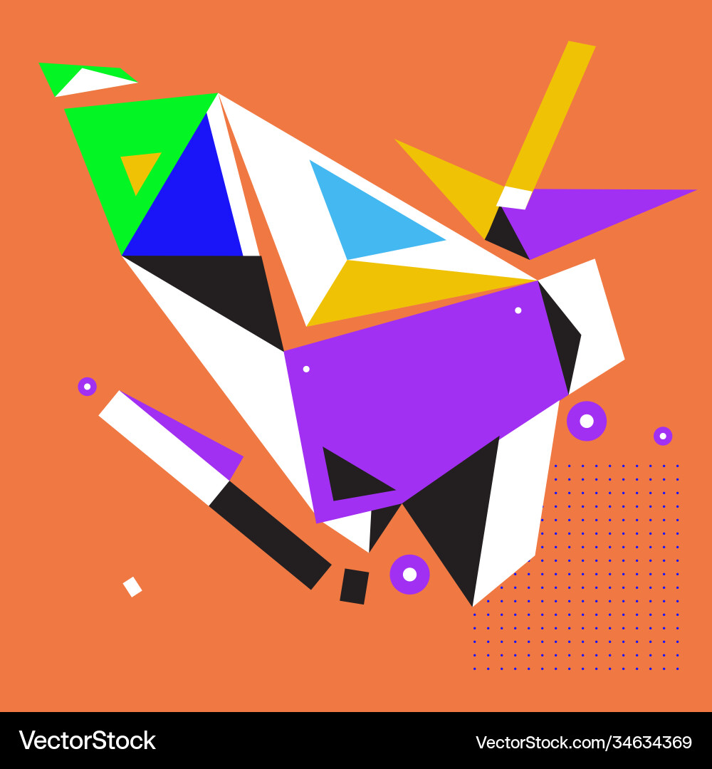 Abstract modern triangles background pattern Vector Image
