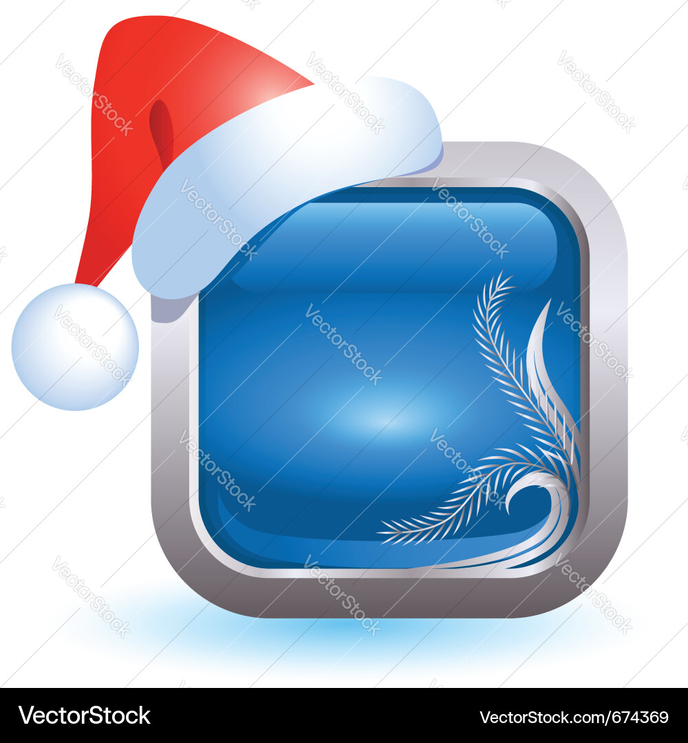 Christmas web button Vector Image