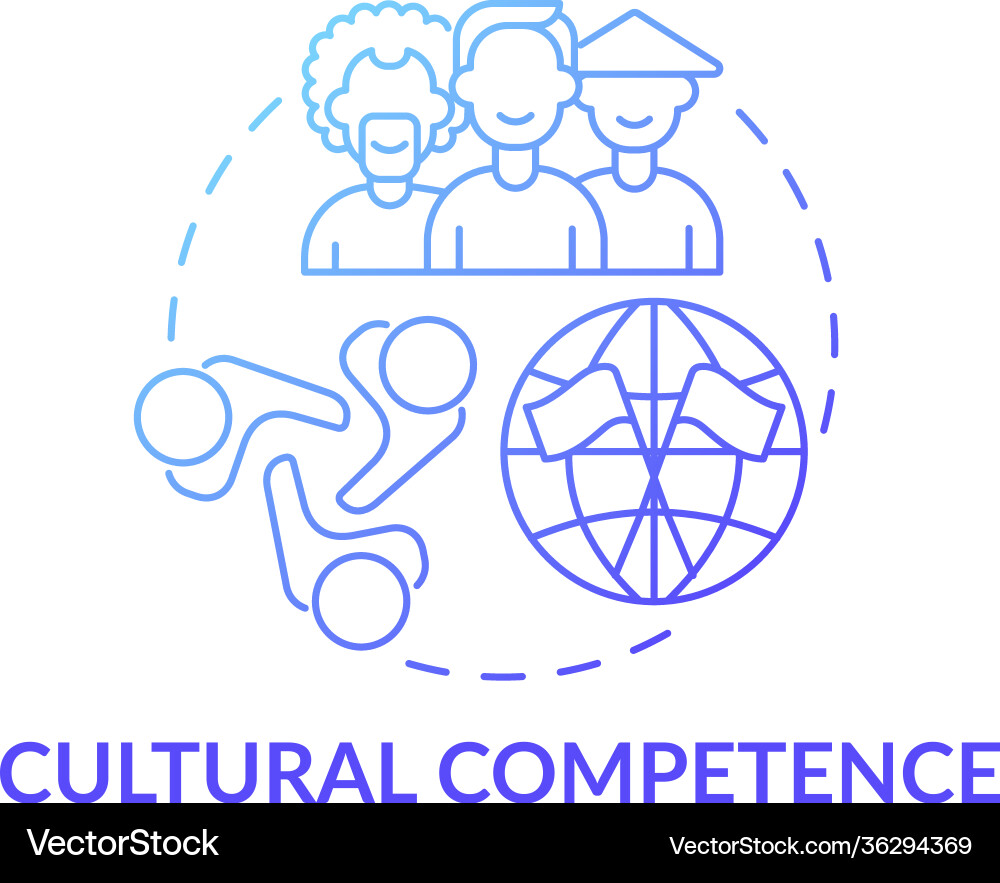 Cultural competence concept icon Cultural competence concept icon vector image