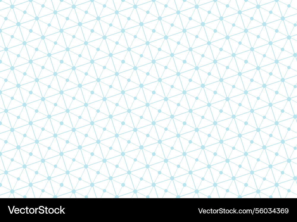 Diagonal grid pattern with dots seamless Vector Image