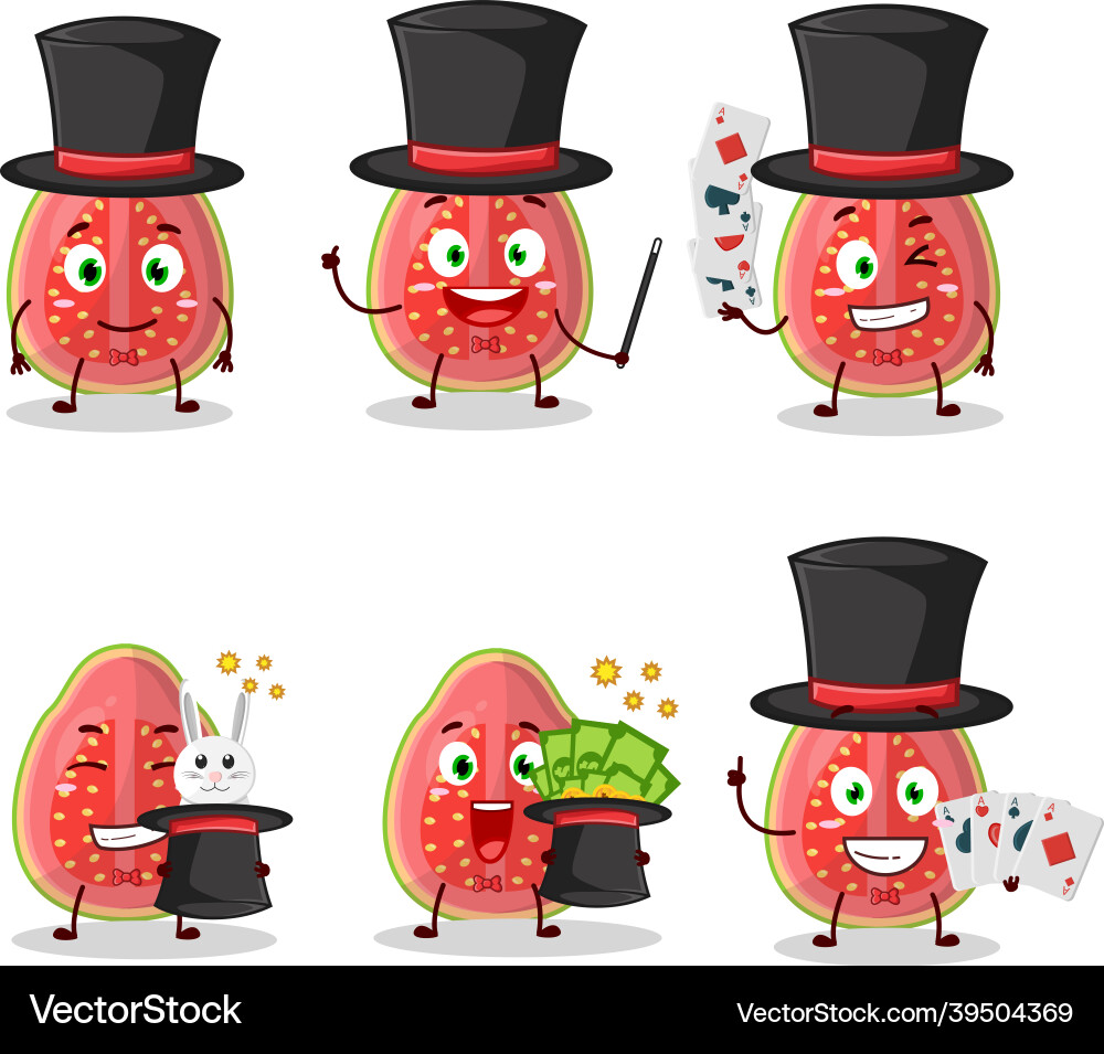 Ein Slash der guava magischen Cartoon Charakter Ein Slash der guava magischen Cartoon Charakter vektorbild