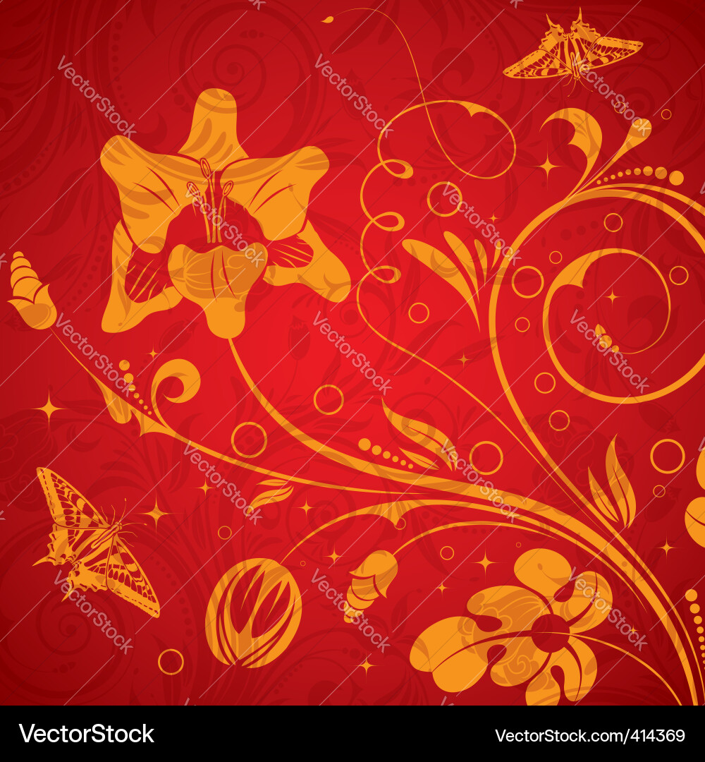 Floral background Royalty Free Vector Image - VectorStock