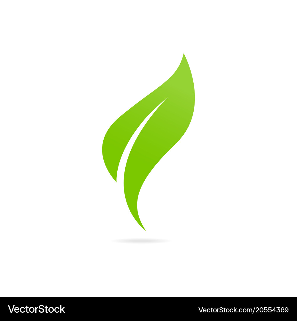 Green Leaf Icon - Nature Royalty Free Vector Image