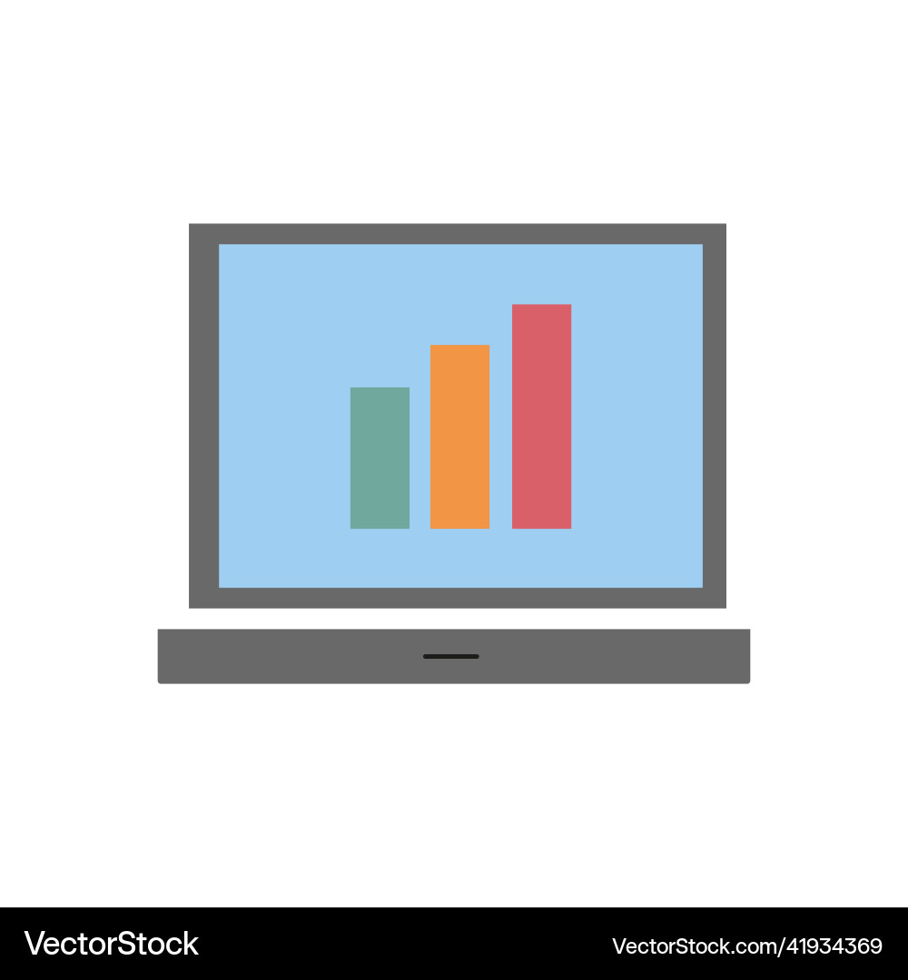Icon in the form of a computer Icon in the form of a computer vector image