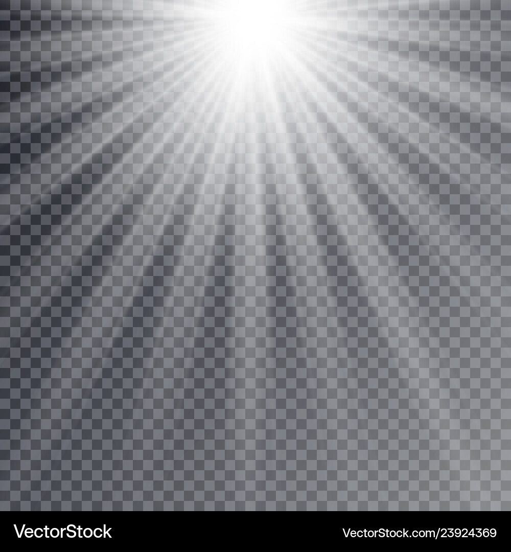 Light flare special effect with rays of Light flare special effect with rays of vector image