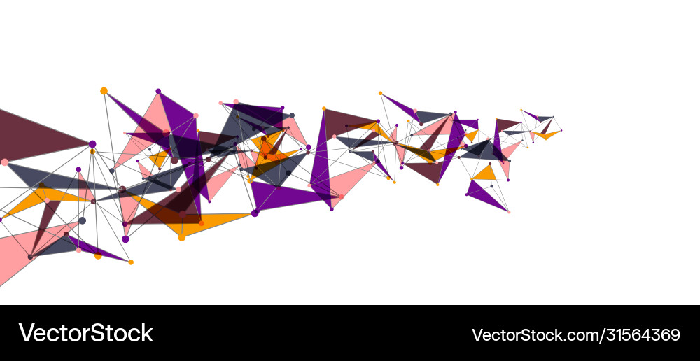 Line points connections triangular technology Line points connections triangular technology Vector Image