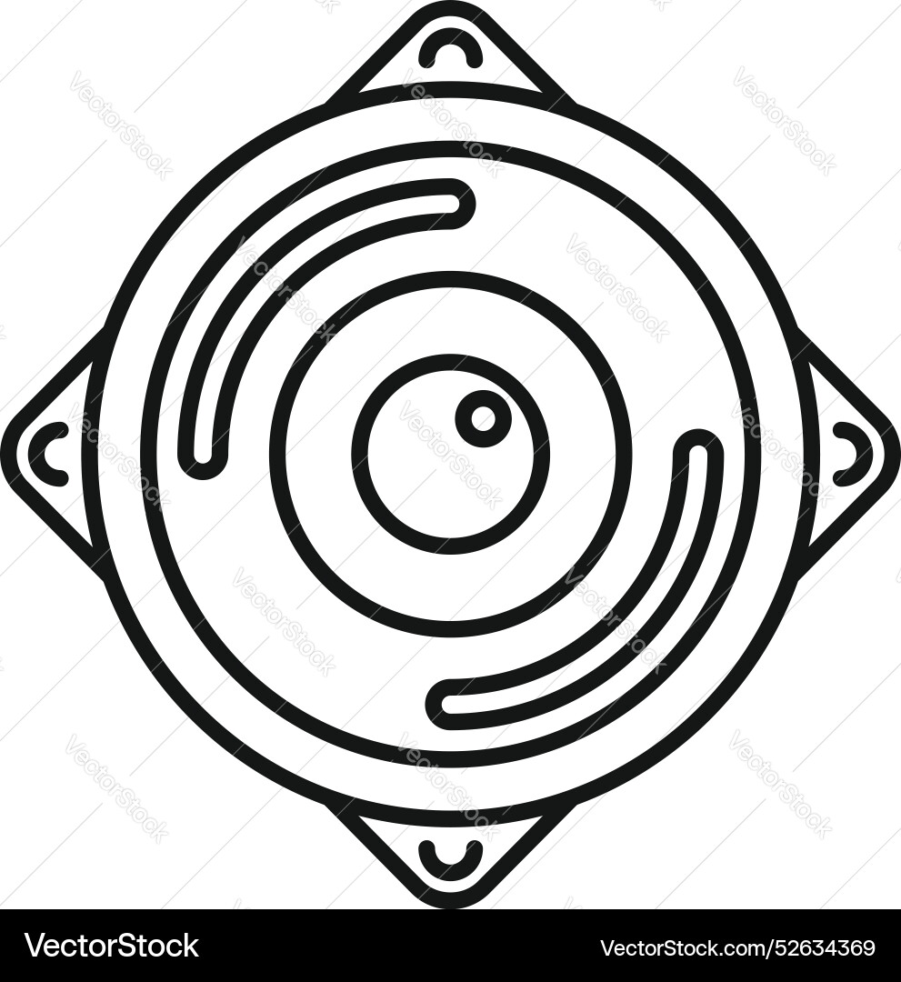 Round web camera is recording video content Round web camera is recording video content vector image