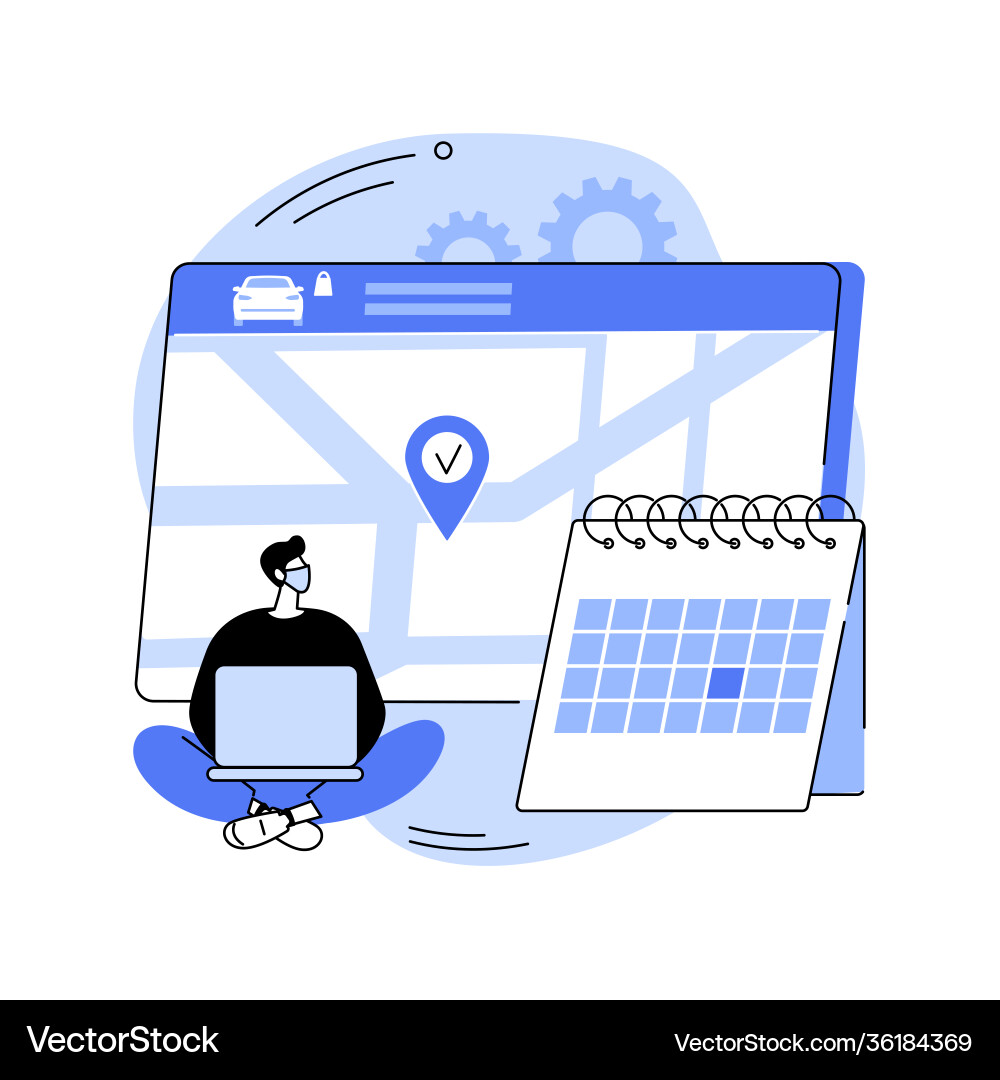 Set quick and efficient pickup service abstract Vector Image