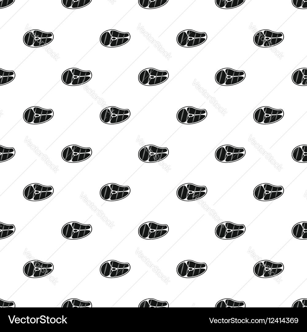 Steak pattern simple style Vector Image
