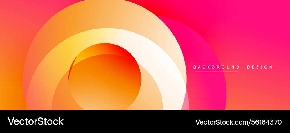 Abstract design overlapping circles create Abstract design overlapping circles create Vector Image