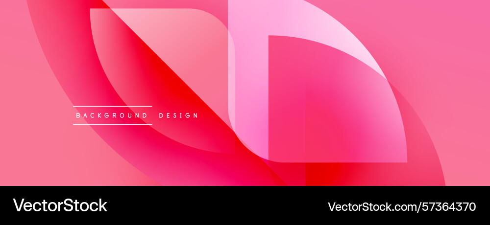 Abstract pink design overlapping shapes create Vector Image