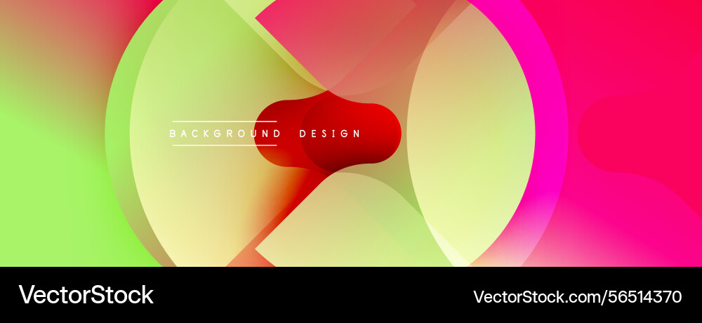 Abstract vibrant layers overlap gradient colors vector image
