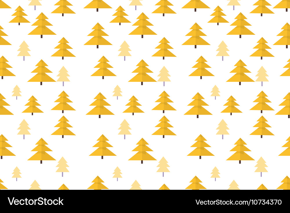 Autumn tree background seamless pattern Vector Image